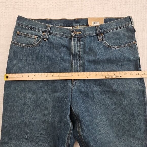 Carhartt Holter Jeans Men's 40x32 Relaxed Straight Leg Blue Stretch NWT BD1483-M - Picture 9 of 16